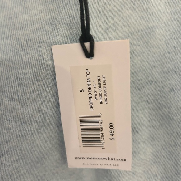 WeWoreWhat Denim Cropped - Picture 5 of 10